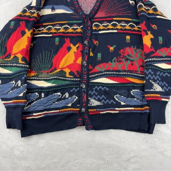 Vintage Coogi Mens Large Pure New Wool Australia 3D Kangaroo - Picture 8 of 9